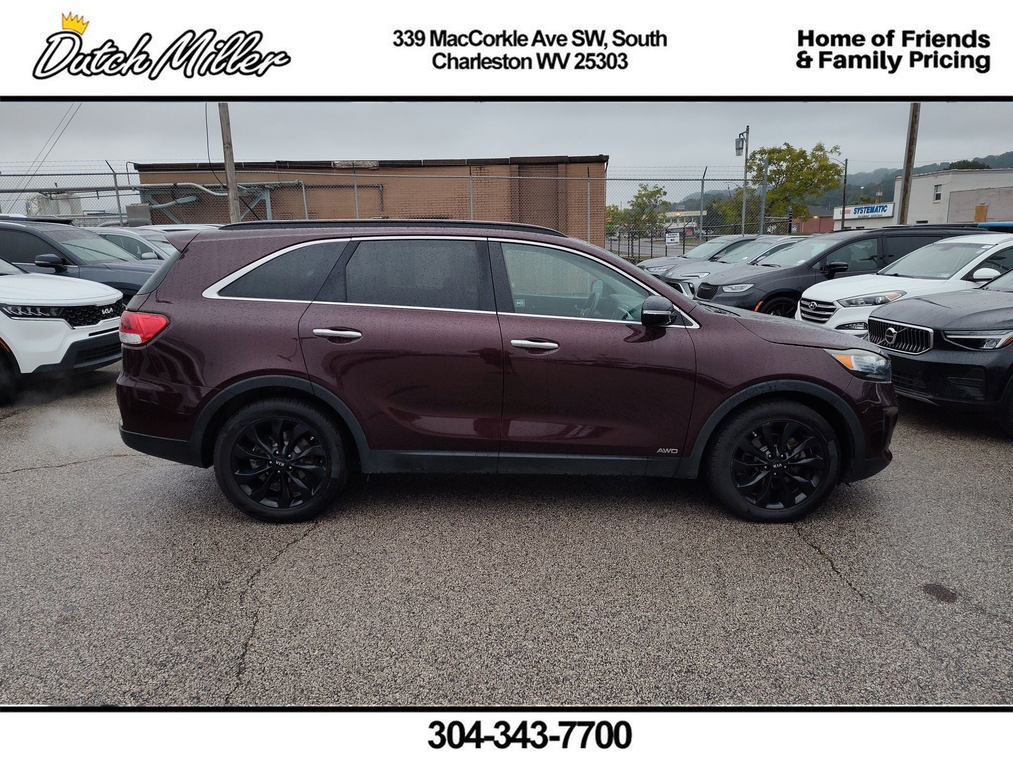 Certified 2019 Kia Sorento S with VIN 5XYPGDA59KG584164 for sale in South Charleston, WV