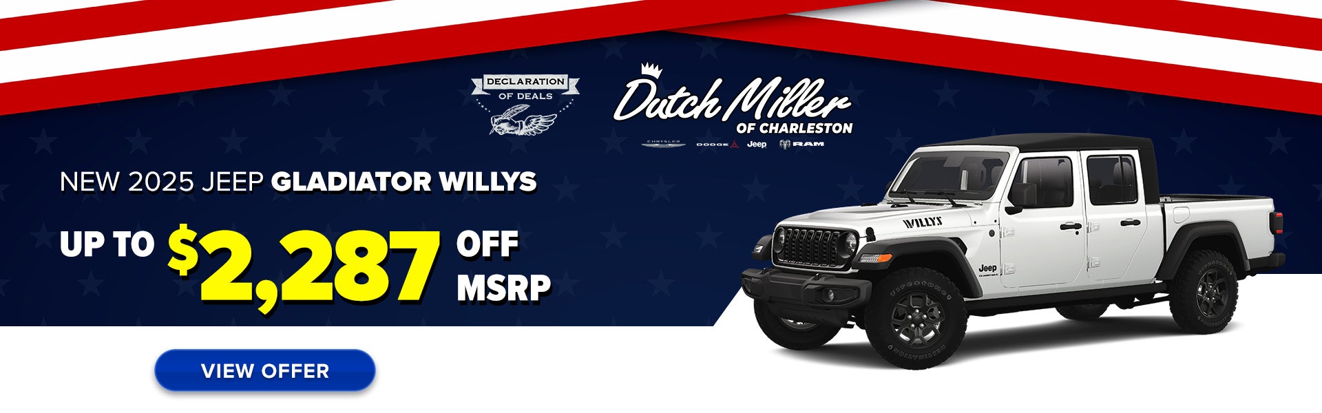 New 2025 Jeep Gladiator Willys