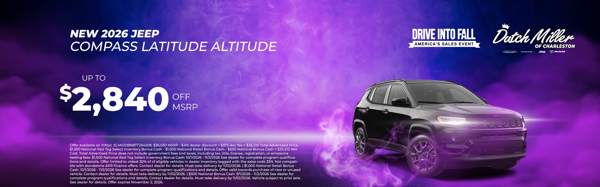 2026 Jeep Compass Latitude Altitude