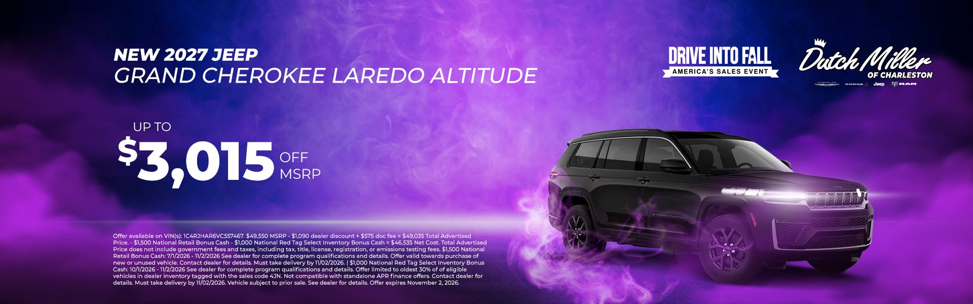 2027 Jeep Grand Cherokee Laredo Altitude